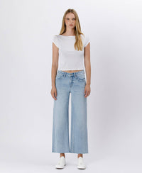 HIGH RISE WIDE LEG JEANS in Vintage Blue