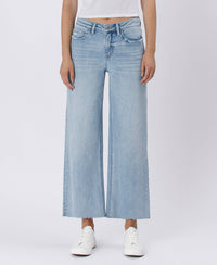 HIGH RISE WIDE LEG JEANS in Vintage Blue