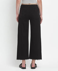 HIGH RISE BLACK CROP WIDE LEG  Black / 28