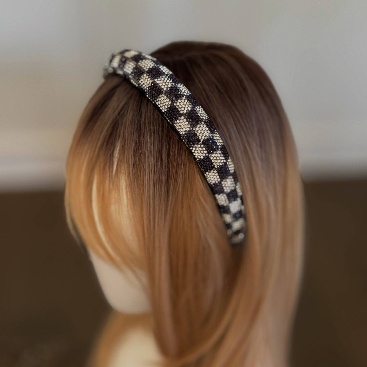 Checkered Glam Headband