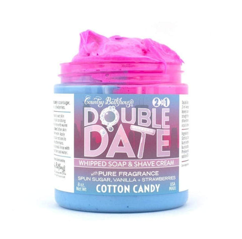 Double Date Whipped Soap&Shave Cream- Cotton Candy