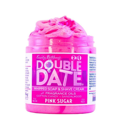 Double Date Whipped Soap&Shave Cream- Pink Sugar