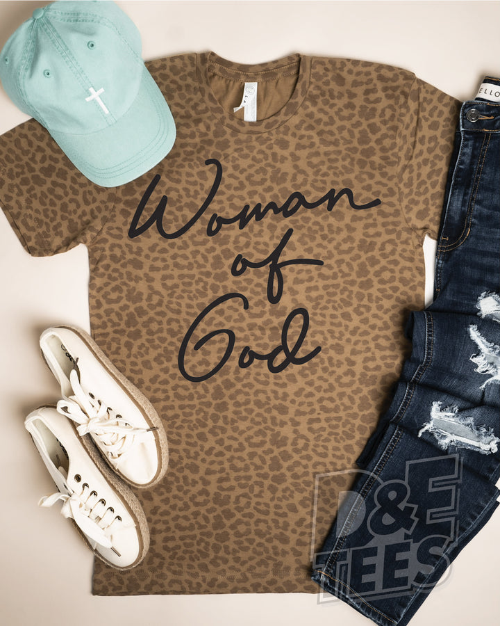 Woman of God on Leopard T-shirt